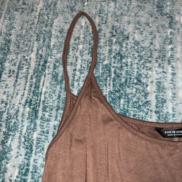 BROWN LONG BODYCON MAXI DRESS - Picture 4 of 5